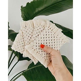 SET 2 Đế lót ly Miếng lót cốc macrame