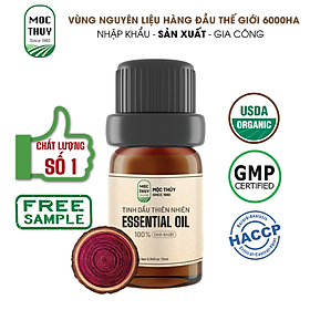 [HCM] Tinh Dầu Gỗ Hồng Nguyên Chất Hữu Cơ MỘC THỦY Khử Mùi Thơm Phòng Thư Giãn 100ml, 500ml - Đạt chuẩn chất lượng kiểm định