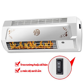 Máy sưởi nhà tắm phòng ngủ YANGZI BPT-4502 để bàn hoặc treo tường điều khiển cơ - Hàng Chính Hãng