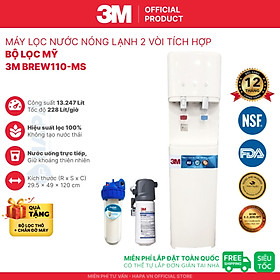 [SIÊU TỐC] Máy Lọc Nước 3M ICE140-S cho Gia Đình, Văn Phòng, Nhà Hàng, Quán Cà phê - Hàng Chính Hãng 3M, Nhập Khẩu Mỹ