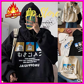 Áo Hoodie Nỉ - Áo Khoác Nỉ Nam Nữ Unisex Tay Phồng UNOFFICIAL Tay Phòng 3 Màu