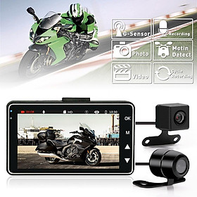 Mua Camera hành trình xe máy có màn hình rời 3inch DVR 1080P HD (2 camera trước và sau xe)