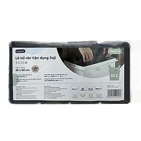 Mua Lô 4 túi rác tiện dụng Soji - size 10L - 25L và 50L