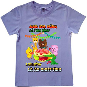 Áo Thun Nam Họa Tiết 1 Gia Đình Là Ăn Nhiệt Tình