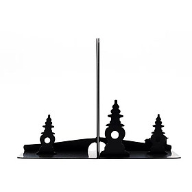 Giá Chặn Sách Kim Loại Sáng Tạo Cao Cấp - Three Pools Mirroring the Moon (Bộ 2 Cái)