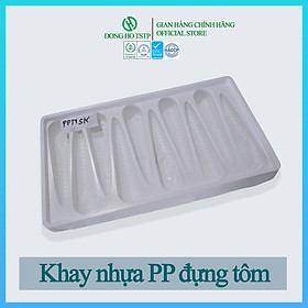 Combo 10 cái hộp/khay nhựa PP loại 10 con bảo quản và giữ dáng tôm tẩm bột/chiên - NSK