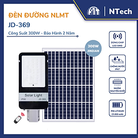 Đèn đường năng lượng mặt trời Jindian JD-369 Công suất 300W Khung Nhôm, Chip Led 