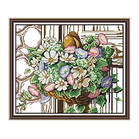 Cross Stitch Kit Embroidery Patterns  Embroidery Pattern Pre-Printed Embroidery, Incl. English Manual For Children \u0026 Adults