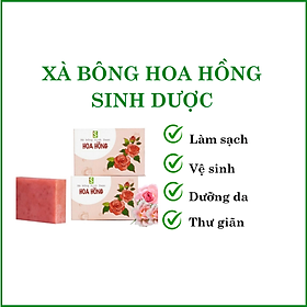 Xà bông hoa hồng Sinh dược - 100g/ bánh