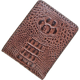 Ví nam Handmade cao cấp DA BÒ vân cá sấu  nguyên con TRSP027