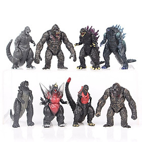 Sét 08 Mô Hình Nhân Vật Godzilla vs Kong Trong Chúa Tể Godzilla - Mẫu 2