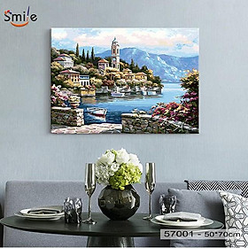 Mua Tranh tô màu theo số Smile FMFP  làng cổ ven biển P57001