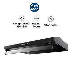 Máy Hút Mùi Classic Malloca H107B - Công Suất Hút 350 m3/h - Ngang 70cm - Hàng Chính Hãng