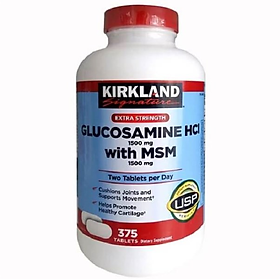 Viên Uống Hỗ Trợ Xương Khớp Kirkland Glucosamine HCL (375v) Mỹ