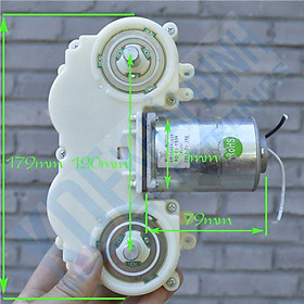 Mua động cơ giảm tốc đôi  24Vdc  33V/P  trục 10mm  810g kde2525