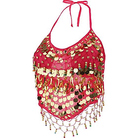 Trang Phục Belly Dance Bra Halter Top Trang Phục Biểu Diễn Sequin