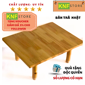 Mua Bàn gỗ kiểu Nhật kích thước DxR=60x48cm chân tròn lắp ráp đơn giản phù hợp cho sinh viên nhà nhỏ
