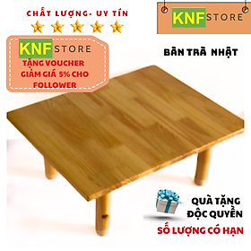 Bàn gỗ kiểu Nhật,kích thước DxR=60x48cm,chân tròn,lắp ráp đơn giản phù hợp cho sinh viên,nhà nhỏ