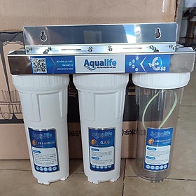 Mua Bộ lọc nước cao cấp 3 cốc lọc kèm lõi và giá đỡ