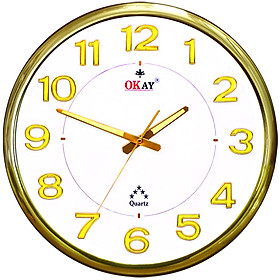 Mua Đồng hồ treo tường khuôn tròn OKAY 206