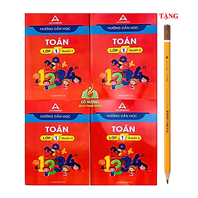 Sách - Combo 4 cuốn Hướng dẫn học toán lớp 1 trường Archimedes school - Mới 2023