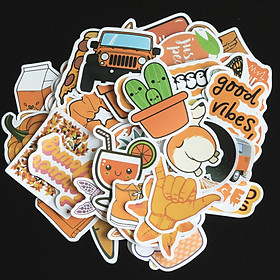 10 miếng Sticker nhiều chủ đề dán vali, nón bảo hiểm, đàn, guitar, ukulele, laptop, điện thoại chống nước lâu phai