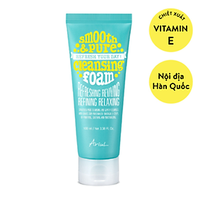 Sữa rửa mặt sạch sâu bụi mịn & ẩm mượt da ARIUL SMOOTH & PURE