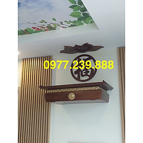 bàn thờ treo ngăn kéo gỗ sồi 81cm