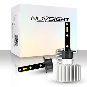 NOVSIGHT Car LED Fog lights 3500LM/Bulb Headlight Bulbs Kit 6000K White Running Light 20W/Bulb, Novsight H1, HID Decoder