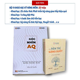 Combo: Góc Nhìn AQ + Bộ thẻ Rèn Trí Sáng Suốt (Giúp bạn đủ tinh tấn, kỹ năng, nâng cao chỉ số vượt qua nghịch cảnh AQ). Bộ quà tặng 11 khoá học phát triển kỹ năng 22 triệu