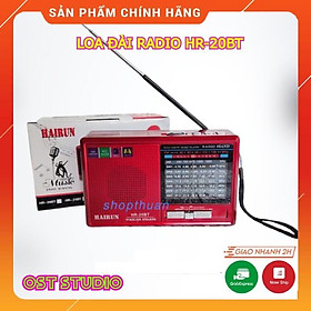 Mua Đài Radio HAIRUN HR-20BT FREE SHIP Chạy USB   Thẻ Nhớ   Kiêm Đèn Pin . Bắt Sóng Cực Tốt   Loa To   Dễ Sử Dụng