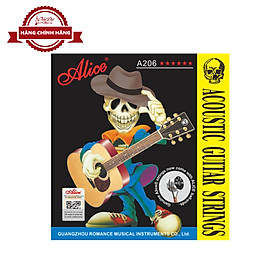 Bộ Dây Đàn Guitar Acoustic Alice A206, Lớp Phủ Chống Rỉ