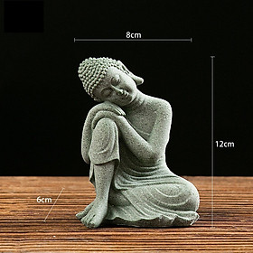 Tượng Phật bằng đá sa thạch xanh - ST01
