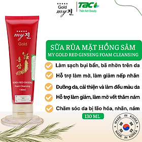 Sữa rửa mặt hồng sâm đỏ My Jin Gold Korea Red Ginseng Foam Cleanser 130ml
