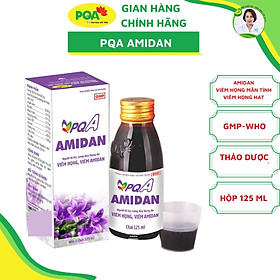 Siro Amidan PQA Giúp Bổ Phế Hỗ Trợ Giảm Ho Giảm Sưng Đau Do Viêm Họng Hộp 125ml