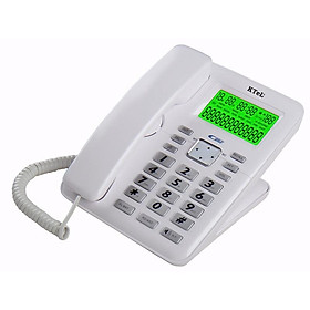 Mua Điện thoại bàn cố định có dây chuông to bàn phím to KTEL 655 màu đen/đỏ đô/ trắng bảo hành 1 năm