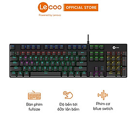 Mua Bàn phím cơ gaming Lecoo KG1101  tích hợp đèn LED chiếu sáng - BH 24 tháng Hàng nhập khẩu