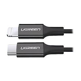 Cáp sạc + truyền dữ liệu Lightning sang Type C Ugreen 171CS60751US 1M màu Đen hàng chính hãng