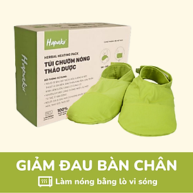 Túi chườm nóng thảo dược giảm đau khớp gối dùng lò vi sóng - Hapaku - Túi chườm bàn chân vi sóng