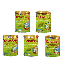 Combo 5 lon Sữa công thức ColosBaby Gold 0+ vị THANH NHẠT lon 800G (0-12 tháng)