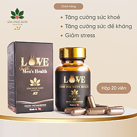 Hình ảnh Viên Uống Sâm Ngọc Linh - Love Good ForMen's Health Tăng Cường Sức Khoẻ, Giảm Căng Thẳng Cho Nam - Hộp 20 viên