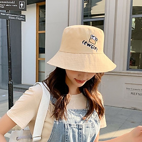 Mũ Bucket bò sữa 2 mặt thời trang