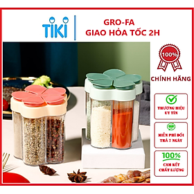 Mua Hủ Đựng Gia Vị 5 Ngăn Hình Hoa - Hàng Chính Hãng ( Giao màu ngẫu nhiên)