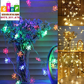 Dây đèn led nhấp nháy hình bông tuyết/Hình cây thông/ Đèn trang trí Noel/-Giadung24h