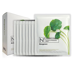 Hộp 8 miếng mặt nạ Neogence N3 dưỡng ẩm toàn diện với chiết xuất từ rau má