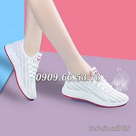 Giày thể thao Nữ thời trang du lịch dạng lưới thoáng khí, đế mềm - Mã số 1828