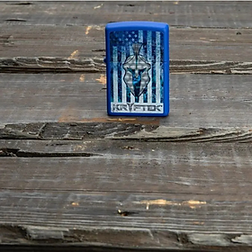 Zippo Kryptek Mũ Chiến Binh Spartan - Bật Lửa Zippo Mỹ Màu Xanh Blue Rằn Ri Cực Ngầu, Quà Tặng Cho Nam (Bảo Hành Trọn Đời)