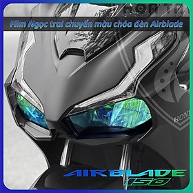 Decal chóa đèn dành cho xe Airblade chuyển màu cánh cam