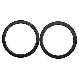 2pcs Universal Solid Black 6.5inch Car Stereo Audio Speaker Mounting Spacer Rings Adaptor