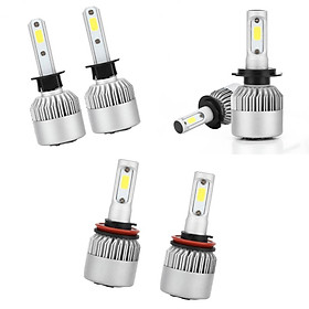 6 Piece LED Headlight Bulbs 6000K Conversion Kit H11/H9/H8/H7/H1 72W 7200LM